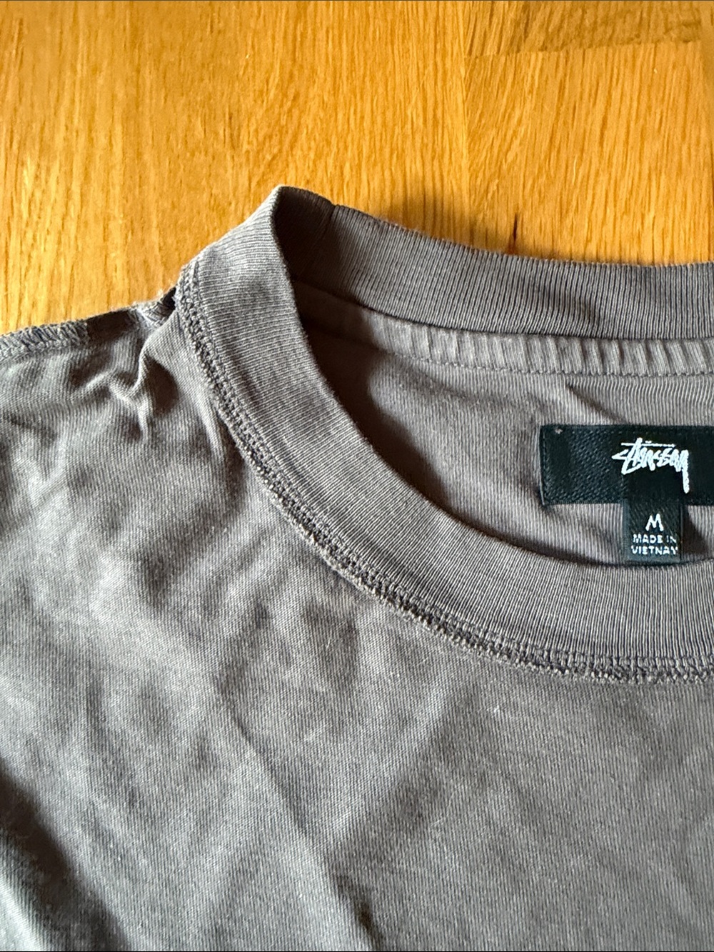Stssy Lazy Tee Faded Black Medium Su24 Nwot View 5